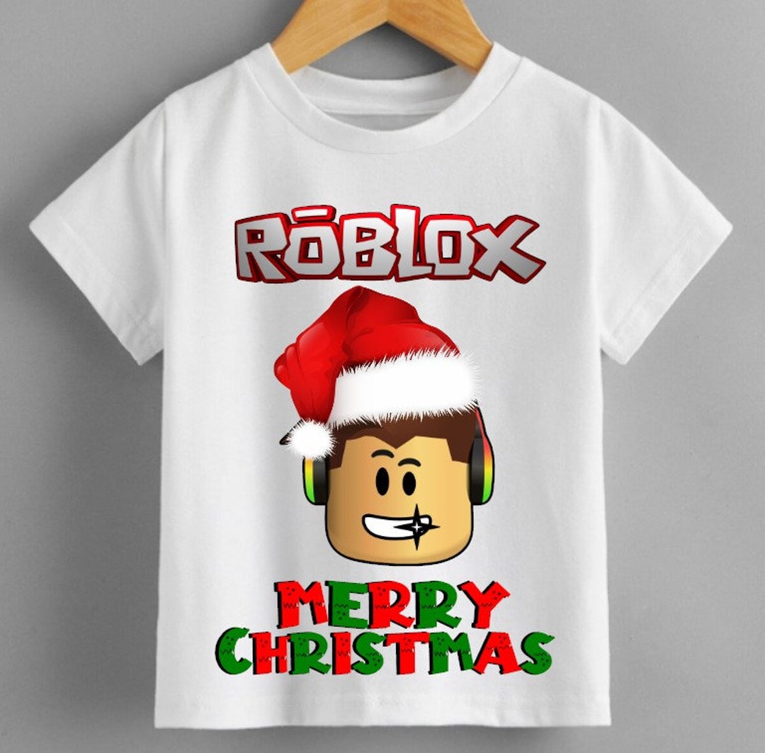 Roblox Christmas Characters Kids Printed T-shirt Various Sizes 