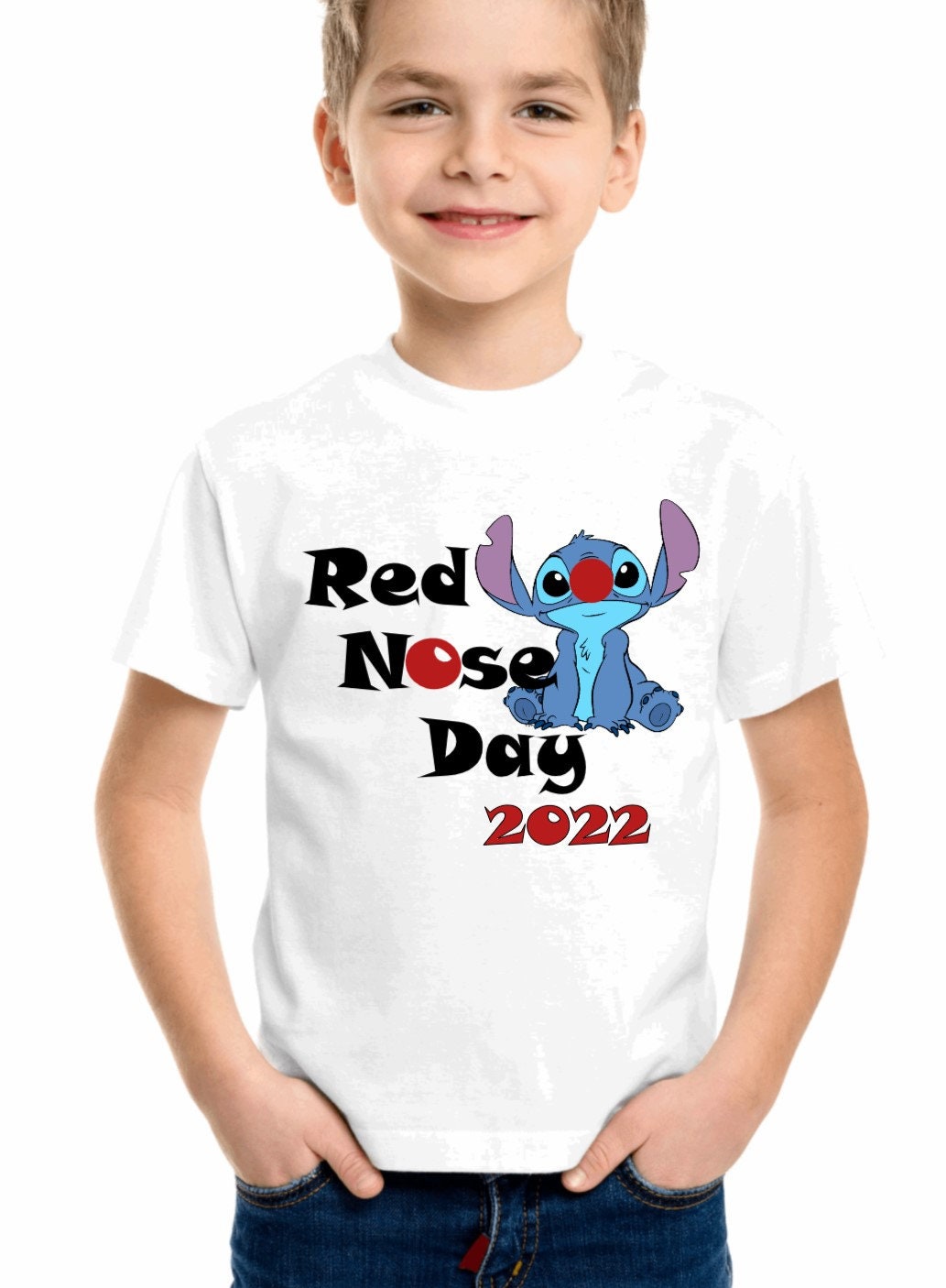 Red Nose Day 2022 T Shirt for Kids Tshirt Tops Etsy UK