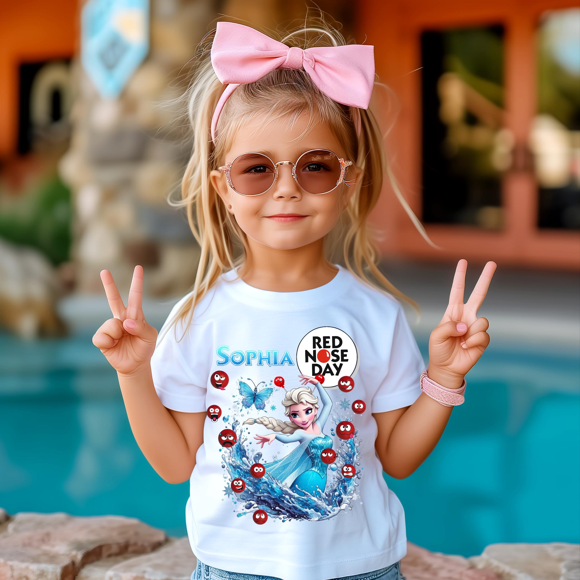 Tshirt Personalizzata,2025 Red Nose Day Maglietta Fumetto - Foto 5