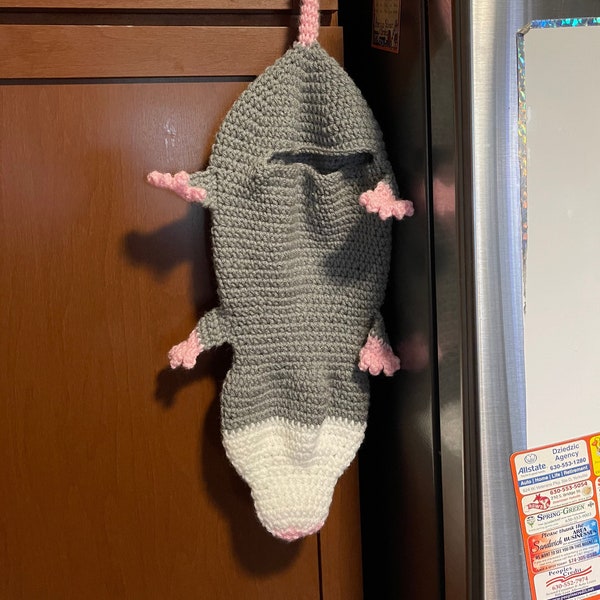 Crochet Opossum Bag Holder Etsy