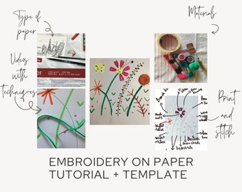 Paper embroidery tutorial, Paper crafts, Pricking on paper tutorial, Embroidery on paper pattern, Create 3d paper card, Stitch a paper card