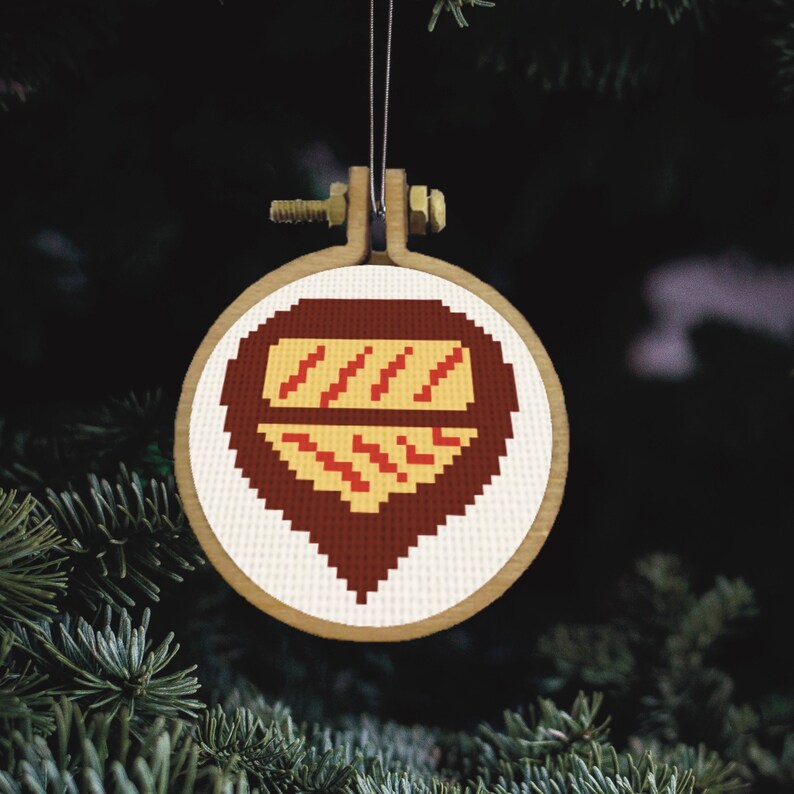 Cross Stitch Tree Decoration Patterns Christmas Tree Ornaments Etsy