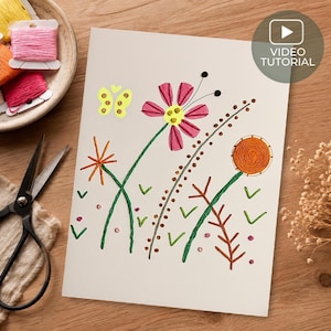 Paper Embroidery Tutorial: Stitch a 3D Card (Digital Download)