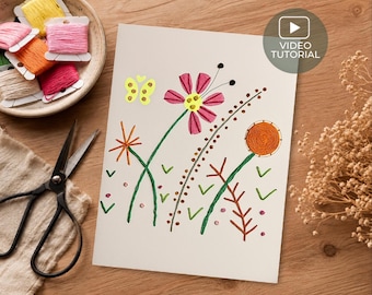 Paper Embroidery Tutorial: Stitch a 3D Card (Digital Download)