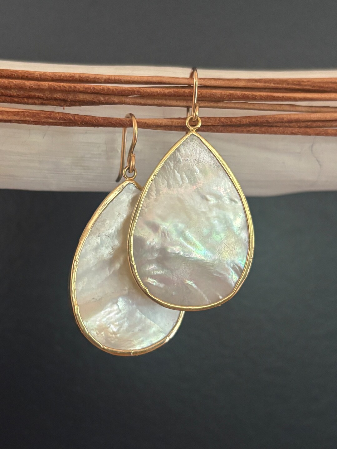 Theia Jewelry Three Tier Drop Earrings Mother of Pearl main image 0