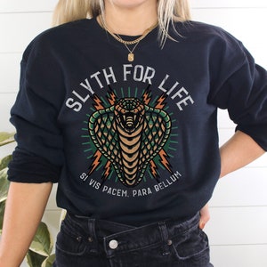 Vintage Snake Sweatshirt, Dramione, Wizard House Sweatshirt, Wizard School House, Witchcore, Mystical, Classic Rock Band Shirt, HP