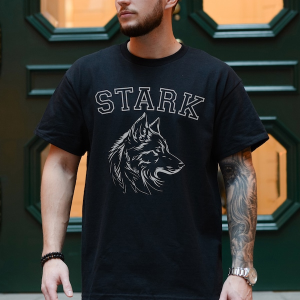 Thrones Gift, Wolf Shirt, House Stark, GOT T-Shirt, Mens Black Game Shirt, Lannister, Targaryen