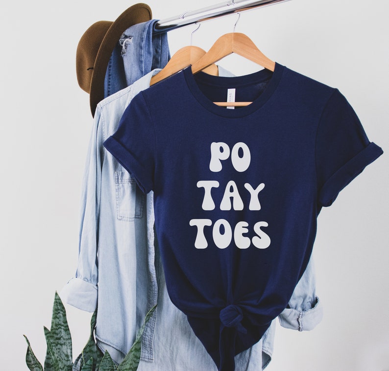 Potatoes, Po Tay Toes, Fellowship, LOTR, Fantasy Shirt, Samwise, Gamgee, Merry, Pippin, Shire, Lord Gift, Funny Fantasy T Shirt, Nerdy Tee