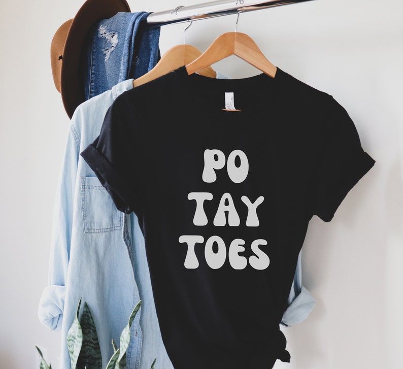 Potatoes, Po Tay Toes, Fellowship, LOTR, Fantasy Shirt, Samwise, Gamgee, Merry, Pippin, Shire, Lord Gift, Funny Fantasy T Shirt, Nerdy Tee