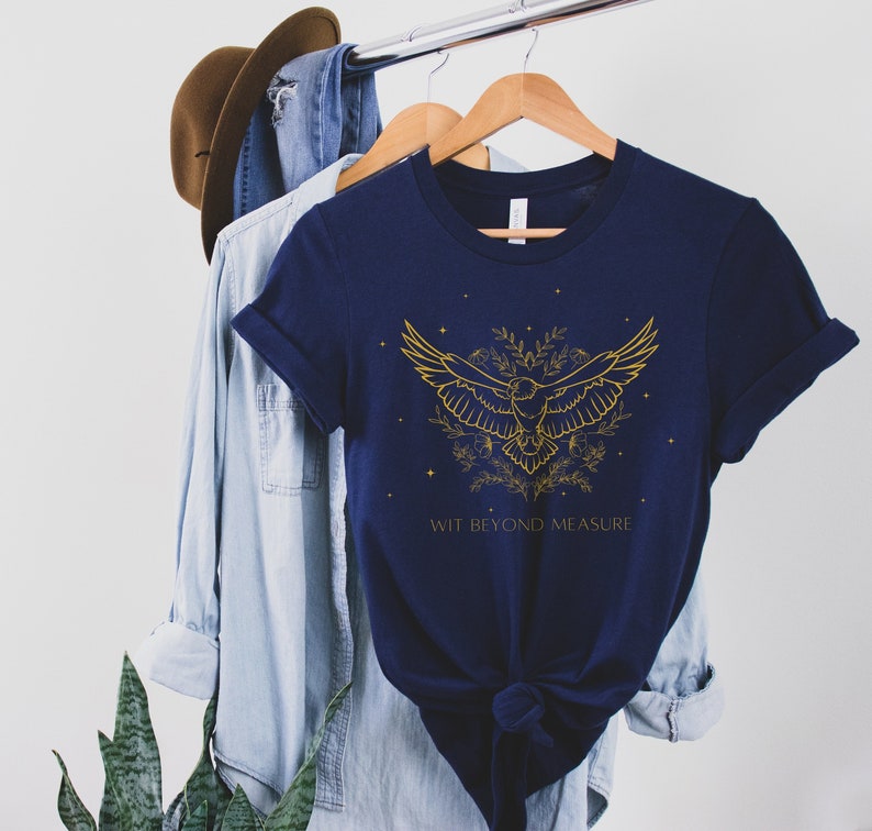 Eagle Shirt, Raven, Wizard House Shirt, Wizard Sport, Wizard School House, Witchcore, Mystical, Potter, Malfoy, Weasley, Wit beyond measure
