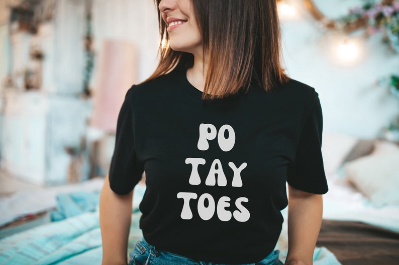 Potatoes, Po Tay Toes, Fellowship, LOTR, Fantasy Shirt, Samwise, Gamgee, Merry, Pippin, Shire, Lord Gift, Funny Fantasy T Shirt, Nerdy Tee