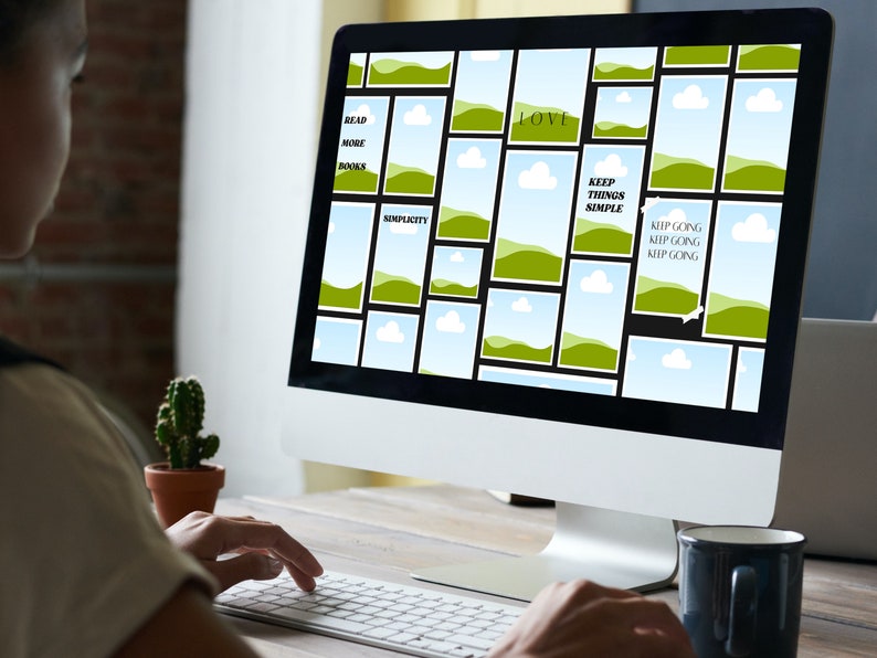 Digital Vision Board Template Canva 2023 Vision Board 2023 Etsy