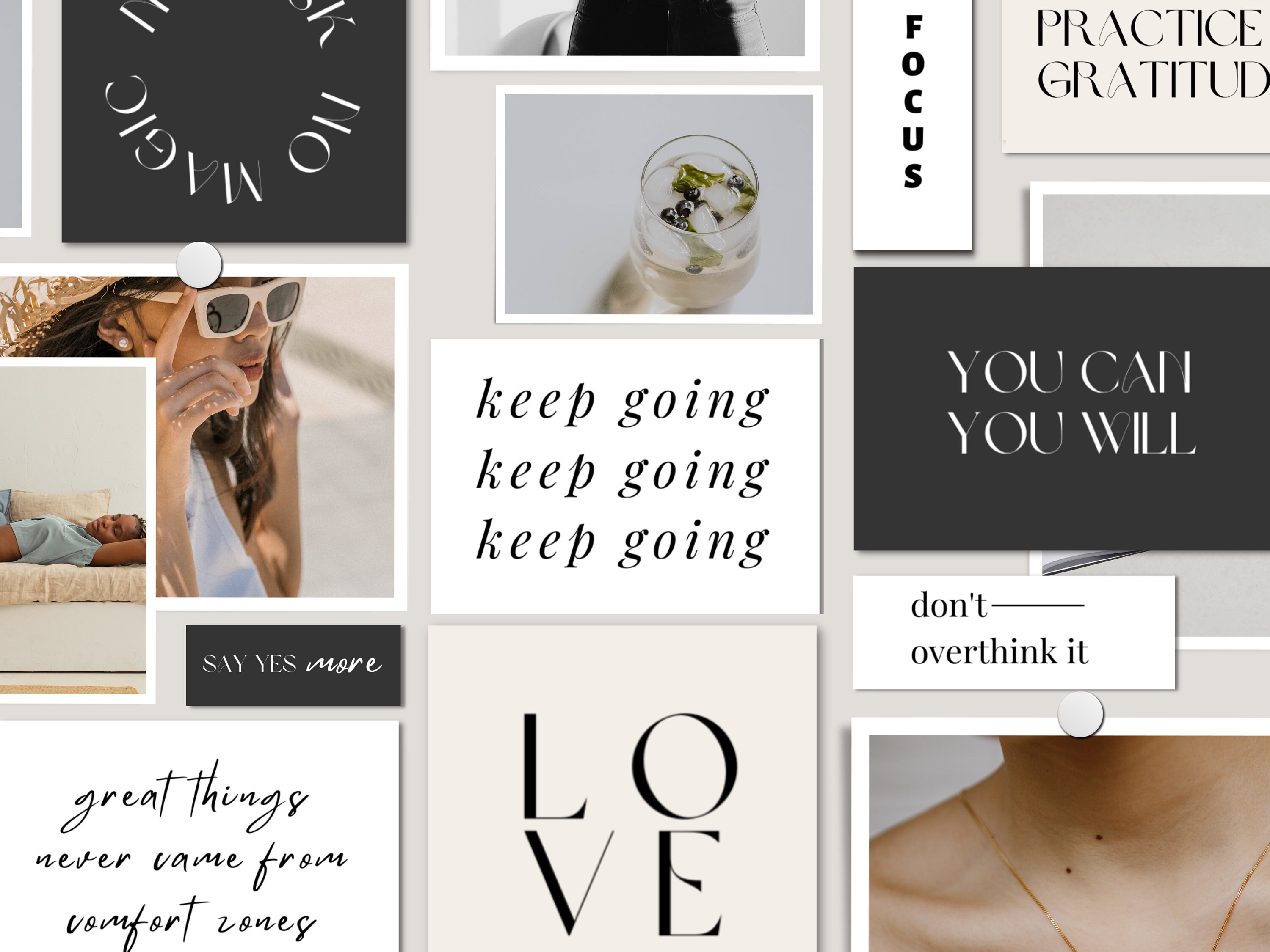 Vision Board Kit Printable 2023 Vision Board Motivational - Etsy