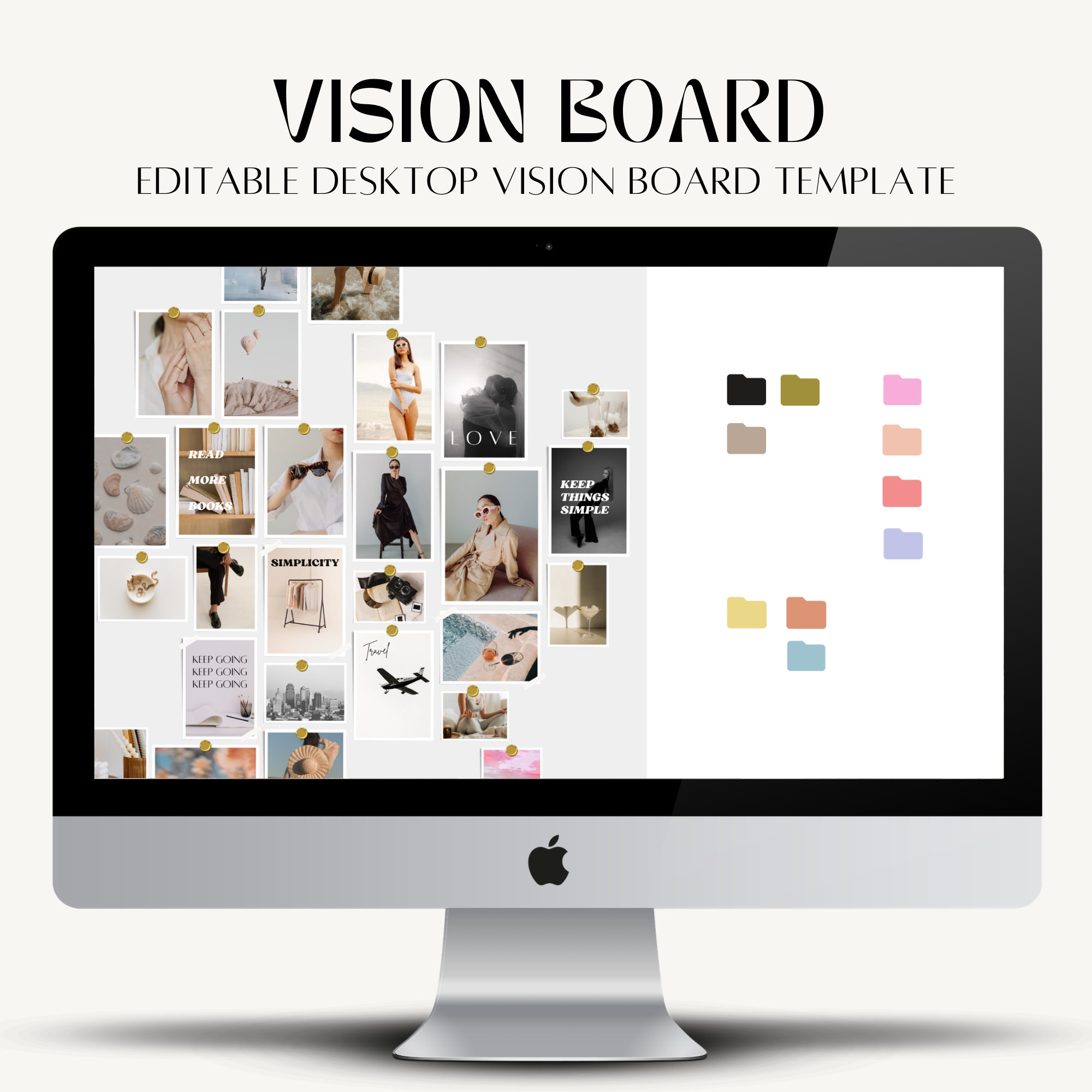 2024 Vision Board Template 🦋