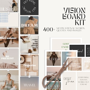 2024 Vision Board Kit, Printable Vision Board, 2024 Dream Board