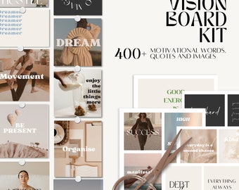 Vision Board Kit, Printable 2024 Vision Board