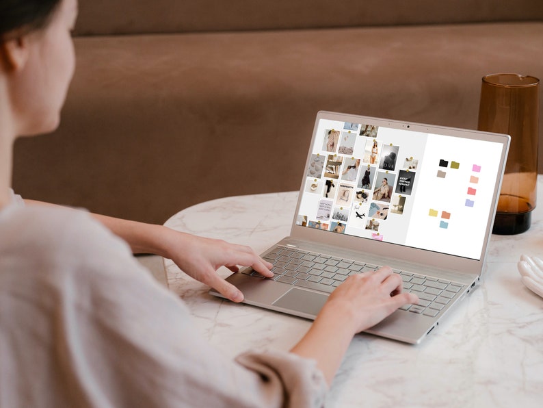 Digital Vision Board Template Canva, 2025 Vision Board, 2025 Goals