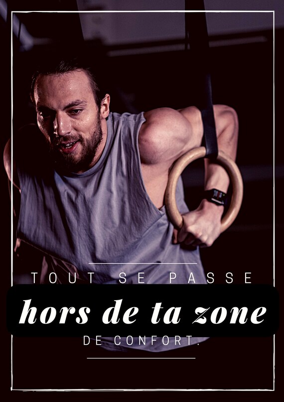 Posters X4 Citation Crossfit Motivation Fitness Posters Etsy