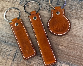 Custom Logo Leather Key Fob , Key Ring, Key Chain