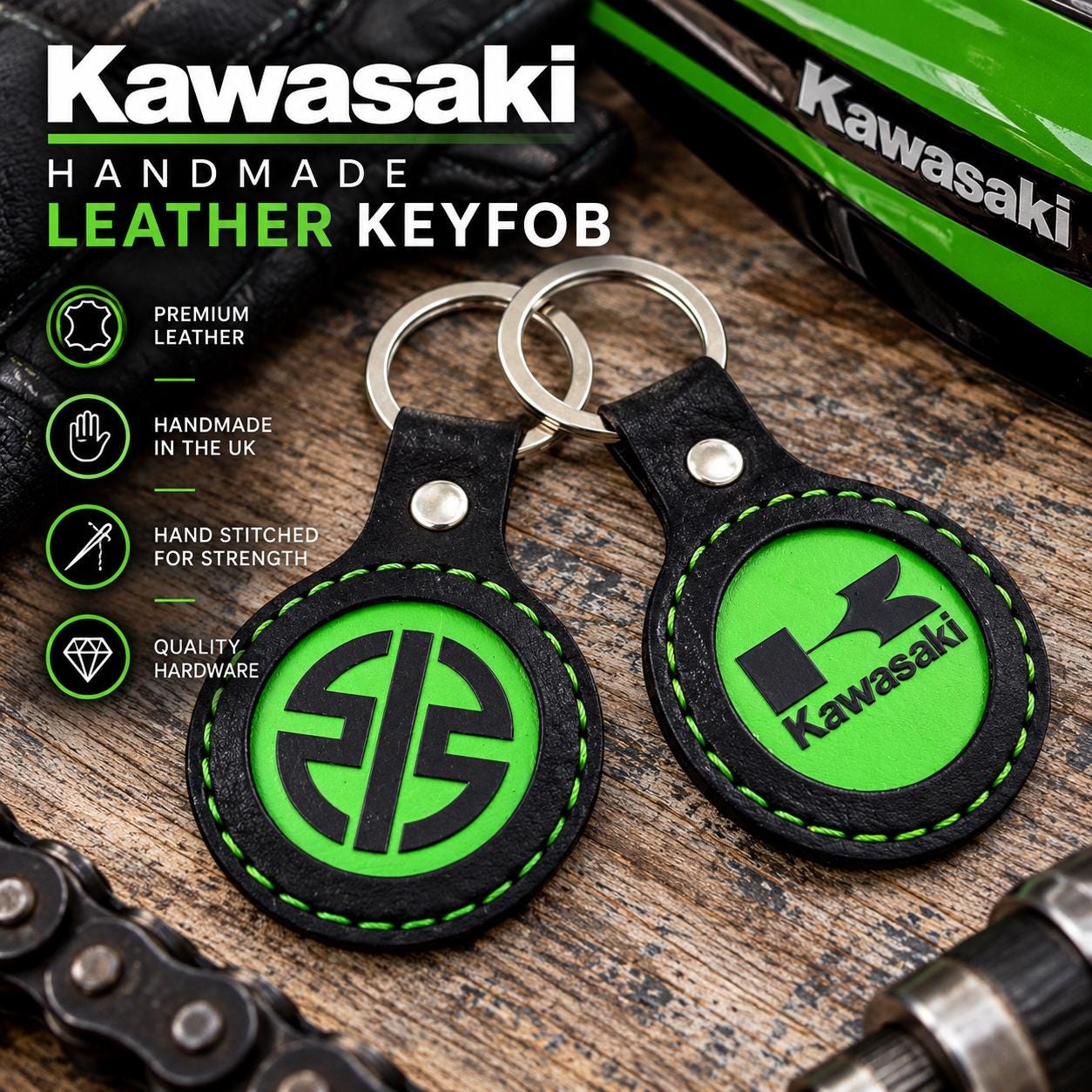 Kawasaki Ninja Keychain - Etsy