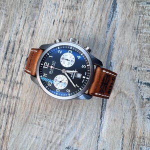 Cinturino per orologio in pelle Bremont ALT1-C - Cognac/Crema immagine 6