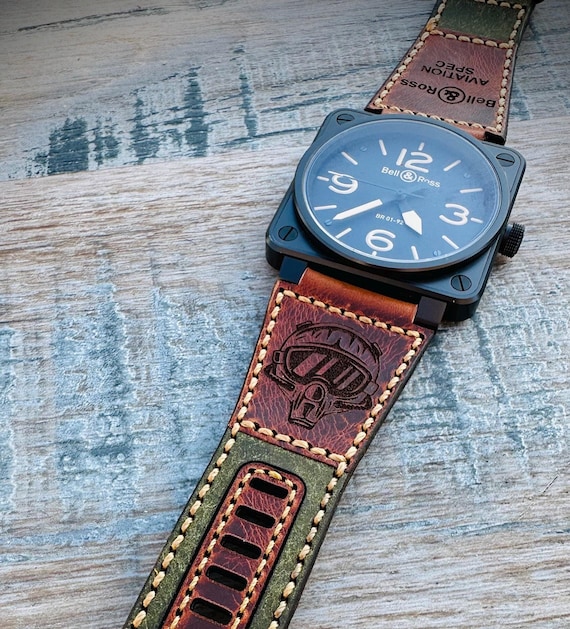 Bell and Ross Leather Watch Strap / Band for BR01 BR03 BRS Watches