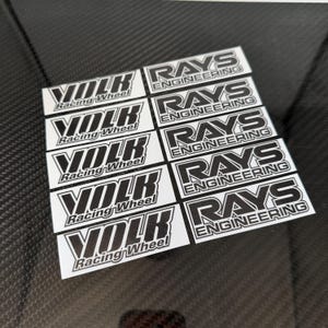 Volk Racing - Rays Engineering - TE37 Replacement DTF Sticker Decals