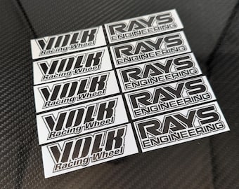 Volk Racing - Rays Engineering - TE37 vervangende DTF-stickerstickers
