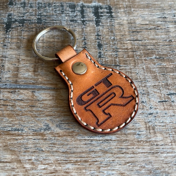 Nissan GT-R Logo Leather Key Fob , Key Ring, Key Chain