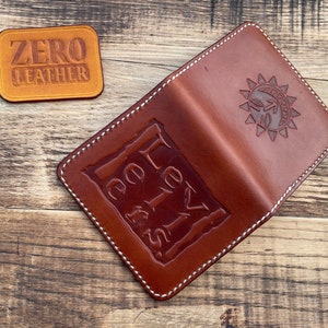 Levellers Leather Card Wallet - Hecho a mano en el Reino Unido