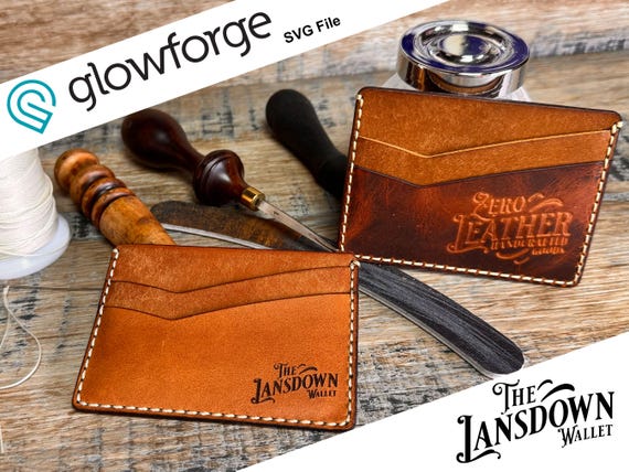 The Lansdown Wallet - Template for Glowforge / xTool Laser Cutter – Digital File Download