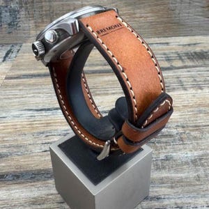 Cinturino per orologio in pelle Bremont ALT1-C - Cognac/Crema immagine 2