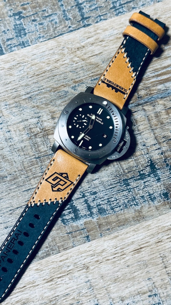Leather Watch Strap / Band for Panerai 47mm Watches