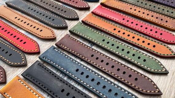 Custom Watch Strap, custom watch band, Handcrafted Leather - Extra long - Standard - Extra Short