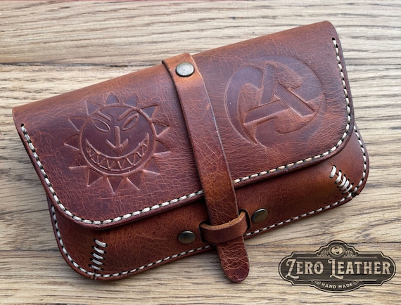 Levellers Leather Tobacco Pouch  - Brown