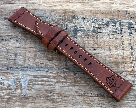 Leather Watch Strap for Panerai Radiomir Watches  - Hand Crafted