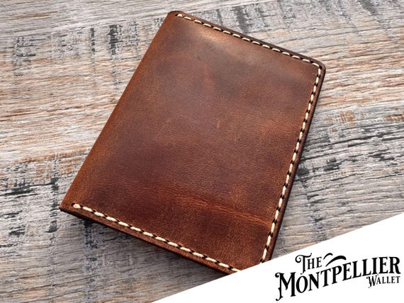 The Montpellier Leather Card Wallet - Handcrafted in UK