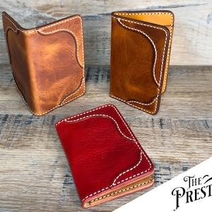 Cartera de piel Prestbury, tarjetero para hombre y mujer. Fabricada artesanalmente en el Reino Unido.