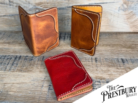 The Prestbury Leather Wallet, card holder for men and women - Handcrafted in UK