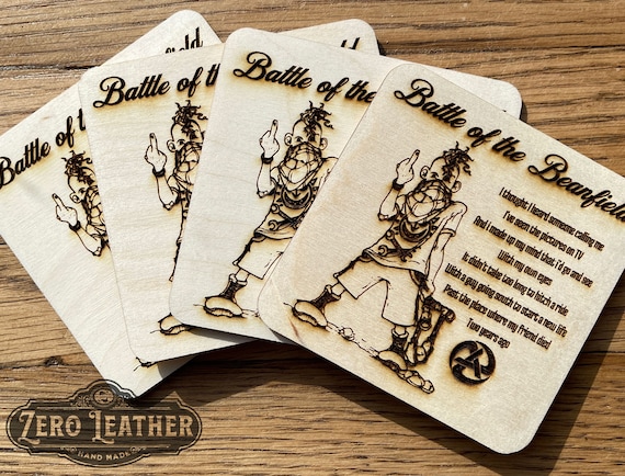 Levellers Themed Drinks Coasters - Battle of the Beanfield (Set of 4)
