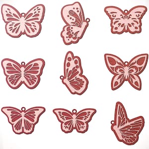 Papillon Svg, Svg Bundle, Bundle papillon en couches Fichiers SVG Cricut, modèle de papillon, papillon Dxf, clipart papillon