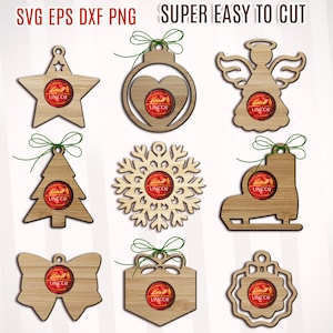 Christmas Candy Holder svg, Christmas Tree Ball Ornament Bundle, Christmas Chocolate Holder svg,, Christmas Glowforge, Christmas Laser Cut