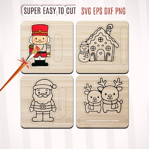 Christmas Pop Out Stand Up Kit, DIY Painting SVG Files, Christmas Kids Bundle, Christmas  Diy Svg, Pop Out Pumpkin SVG