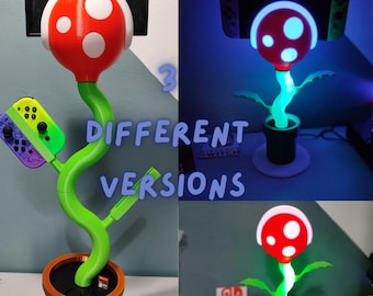 Nintendo Switch Piranha Plant Ladestationsständer für OLED und klassische Version der Switch in 3 verschiedenen Versionen, Lamp, Mini und Classic