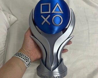 Replica van de PS5-platinatrofee