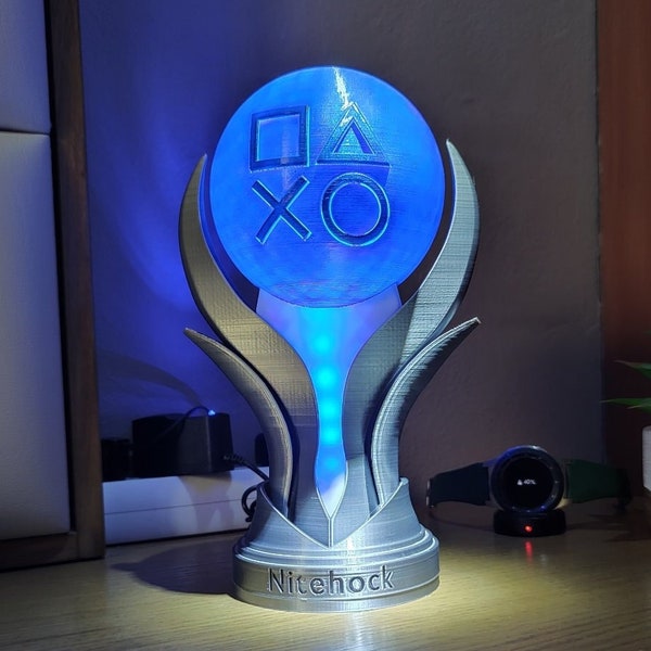 Playstation 5 3D Platinum Trophy Lampe RGB LED Lichter Sonderedition