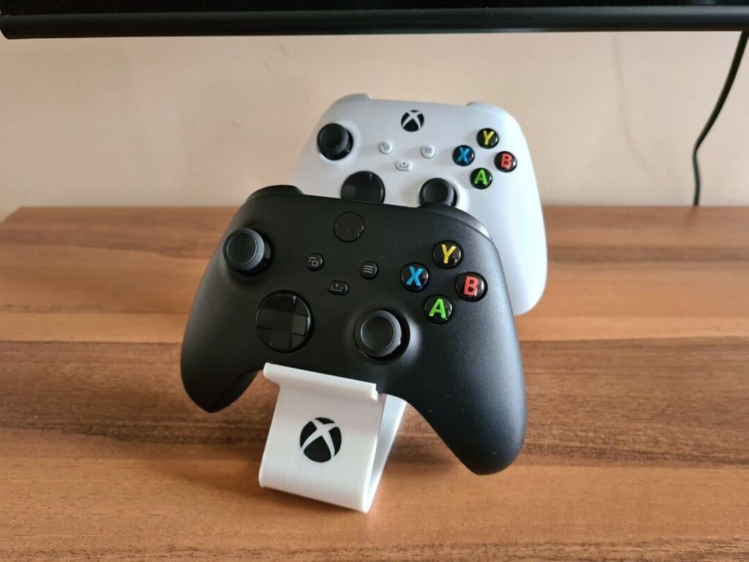 Xbox Controller Stand , Holder for Two Controllers 3D Printed , Dual