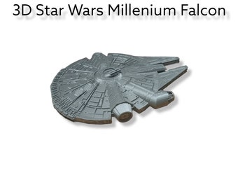 3D Print Star Wars Millenium Falcon met hoogwaardige materialen, perfect cadeau voor collectable. Cadeau voor hem, kerstcadeau