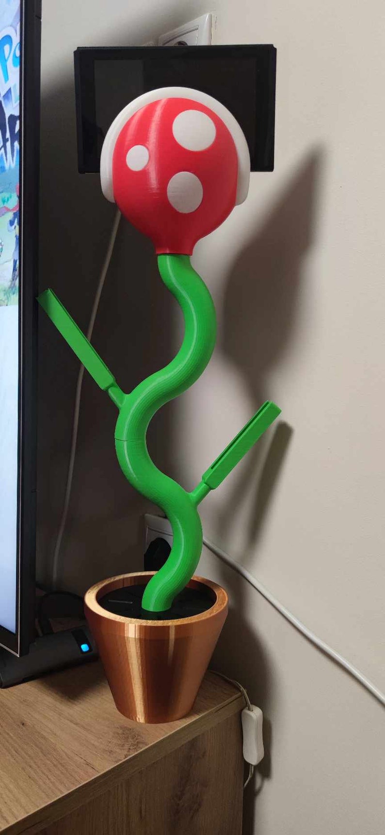 Nintendo Switch Piranha Plant laadstationstandaard voor OLED en klassieke versie van Switch in 3 verschillende versies, lamp, mini en klassiek afbeelding 9