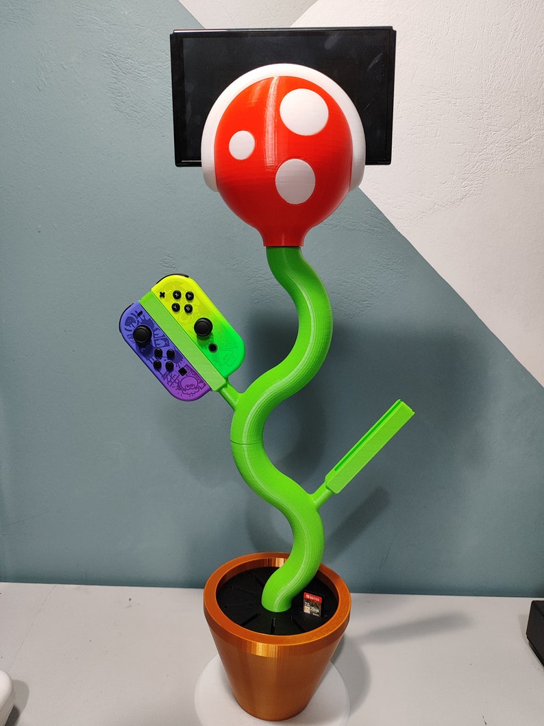 Nintendo Switch Piranha Plant laadstationstandaard voor OLED en klassieke versie van Switch in 3 verschillende versies, lamp, mini en klassiek afbeelding 8